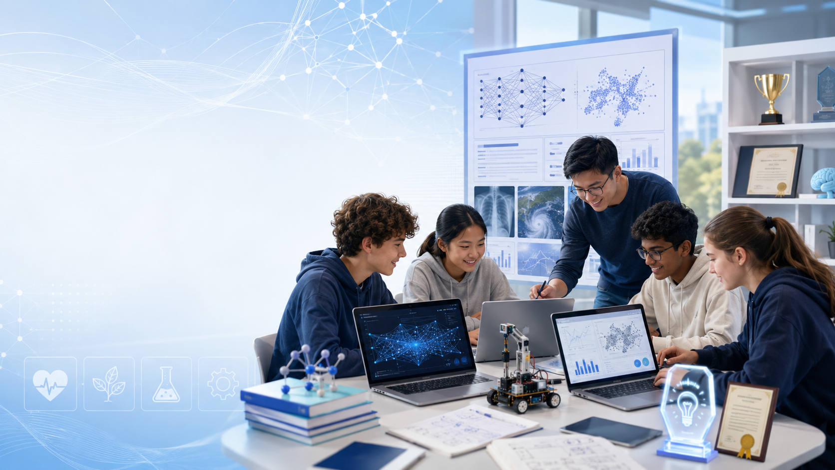 Students participating in the research program